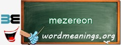 WordMeaning blackboard for mezereon